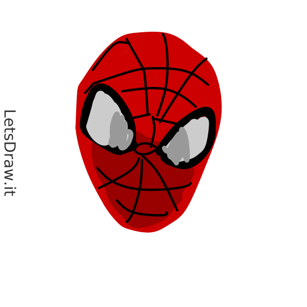 How to draw Spider-Man /  / LetsDrawIt