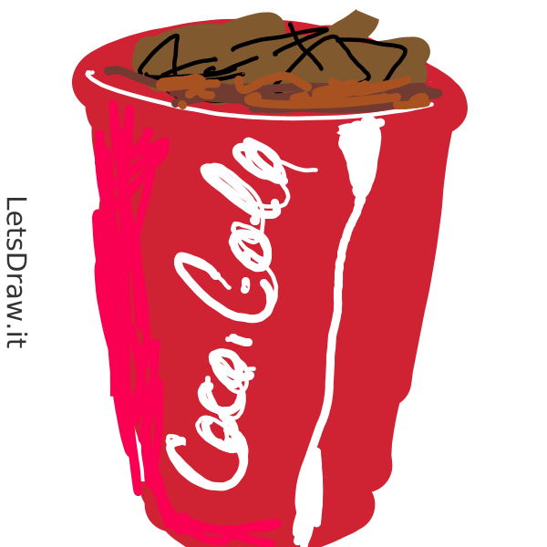 How to draw Coca Cola / gp6bfan61.png / LetsDrawIt