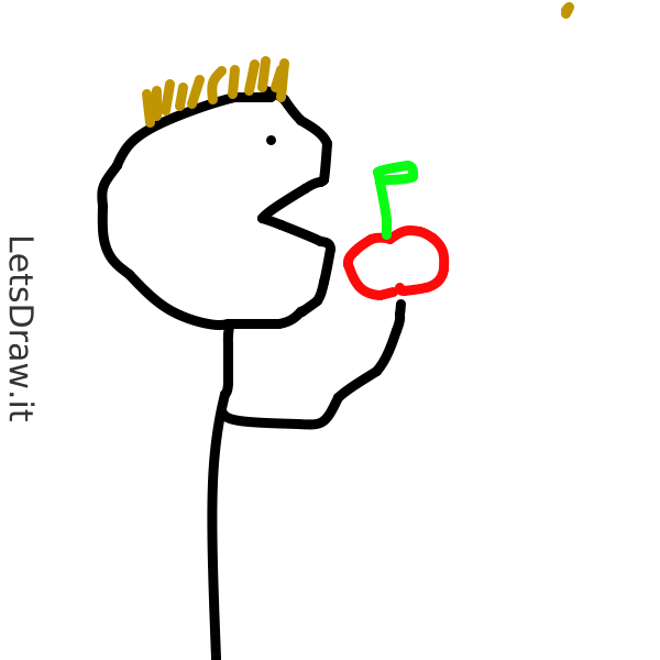 How to draw eating / grtqmoy3n.png / LetsDrawIt