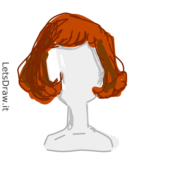 How to draw wig / gywykhycp.png / LetsDrawIt