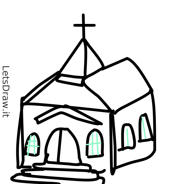 How To Draw Church H Hpk Xsk Png Letsdrawit