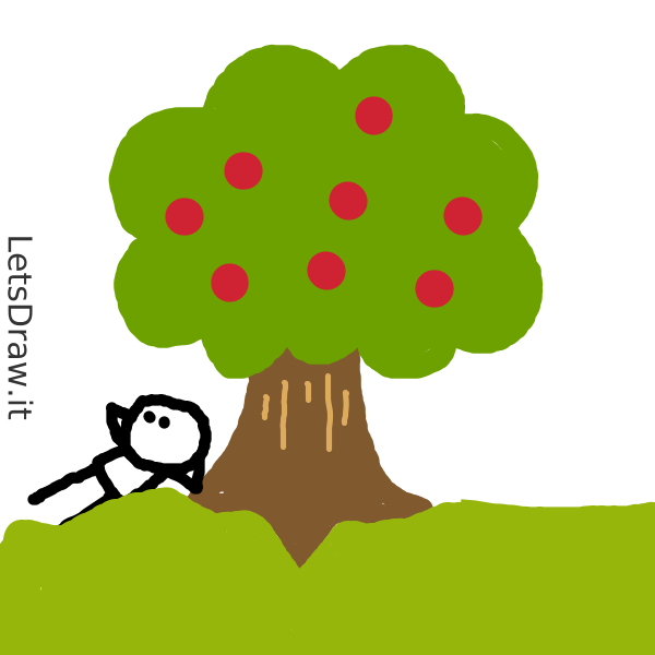 How to draw apple tree / hjx7pogr4.png / LetsDrawIt