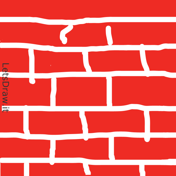 How to draw brick / hkrgwetgk.png / LetsDrawIt