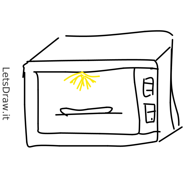 How to draw microwave / hnhyd1pa9.png / LetsDrawIt