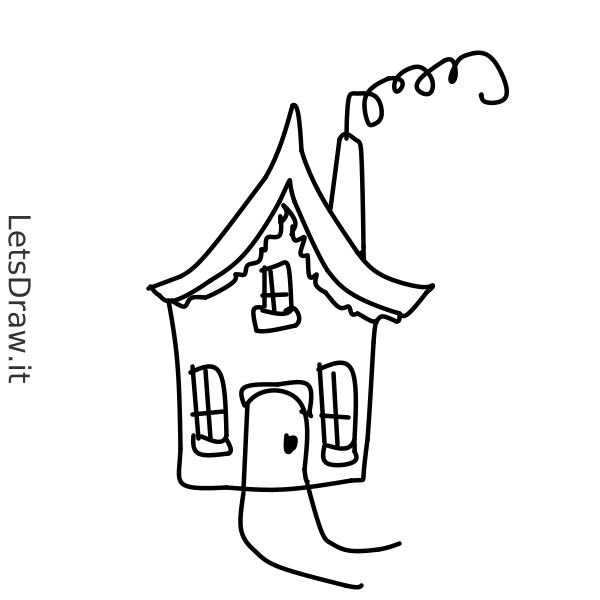 How to draw cottage / hubppamkj.png / LetsDrawIt