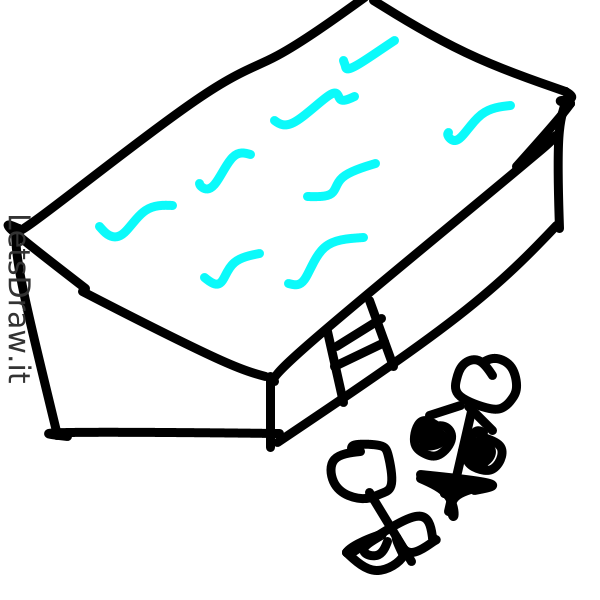 How to draw swimming pool / huyyc61dc.png / LetsDrawIt