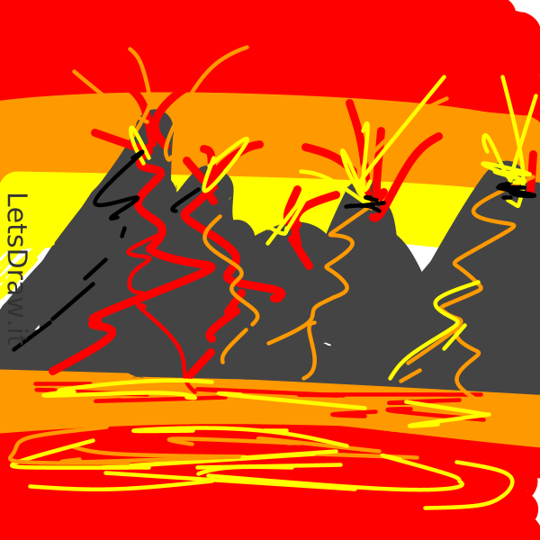 How to draw lava / hwqpdek5h.png / LetsDrawIt
