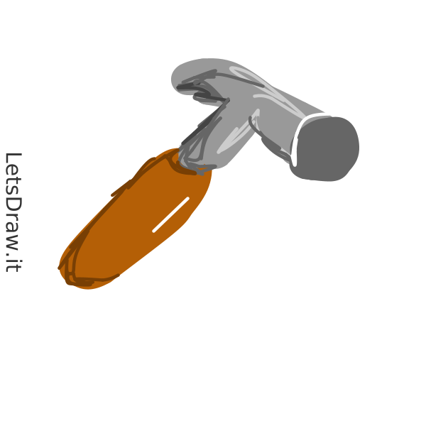 How to draw hammer / hz39nubnq.png / LetsDrawIt