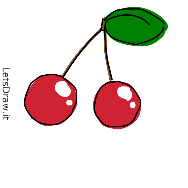 How to draw cherries / i34j34h3.png / LetsDrawIt