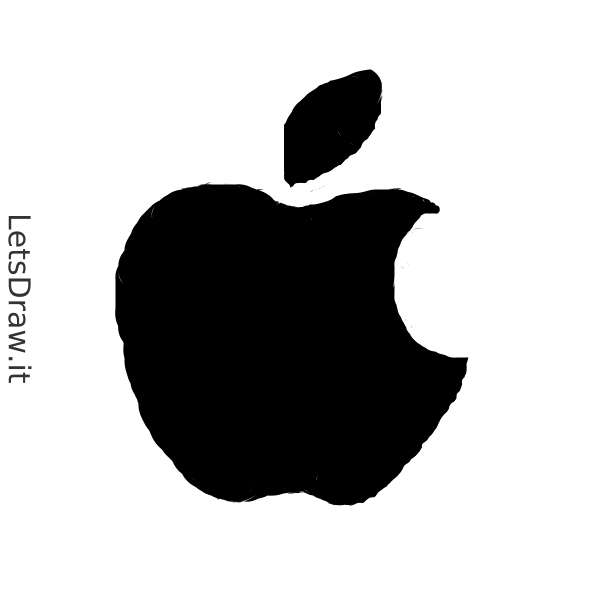 How to draw Apple logo / LetsDrawIt