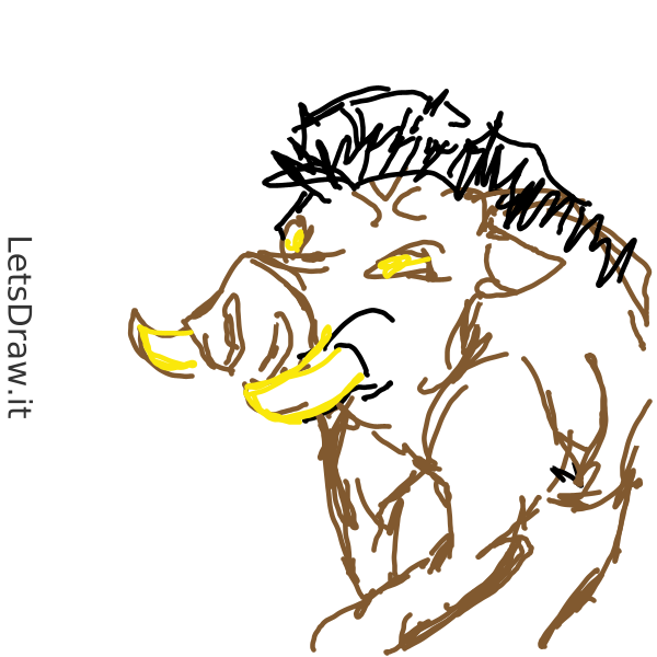 How To Draw Boar I Gnc C X Png Letsdrawit