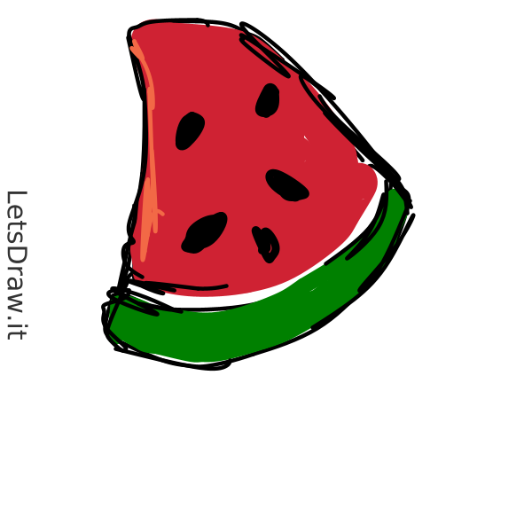 Drawing Worksheet For Children. Finish The Picture And Draw The Cute Slice  Of Watermelon Royalty Free SVG, Cliparts, Vectors, and Stock Illustration.  Image 55111175.