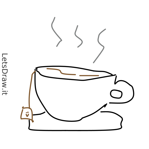 How to draw tea /  / LetsDrawIt