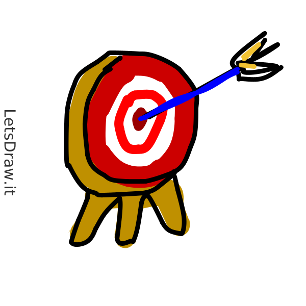 How to draw Target / Learn to draw from other LetsdrawIt players
