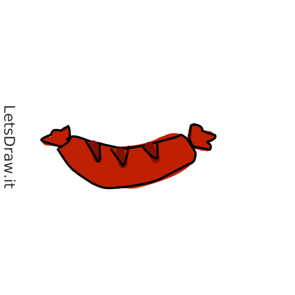 How to draw sausagemeat / icruc1y95.png / LetsDrawIt
