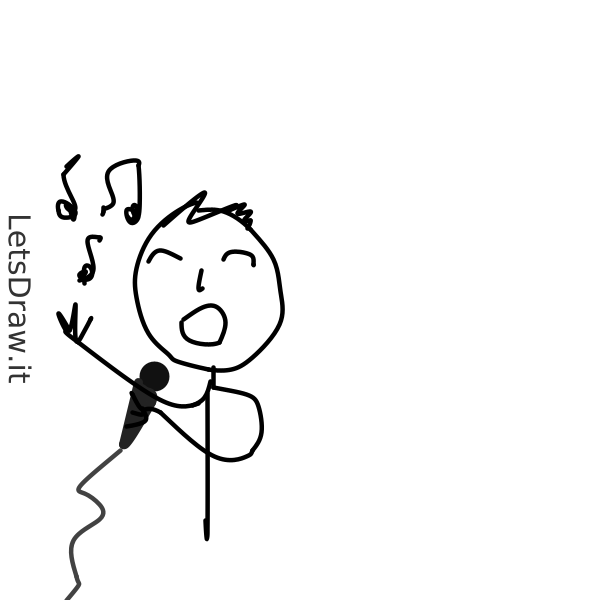 Vocal Drawing Tutorial How to draw singing / iidmm7iu1.png / LetsDrawIt