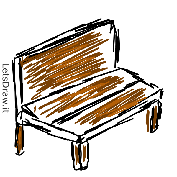 How to draw bench / ikrfdjj3b.png / LetsDrawIt