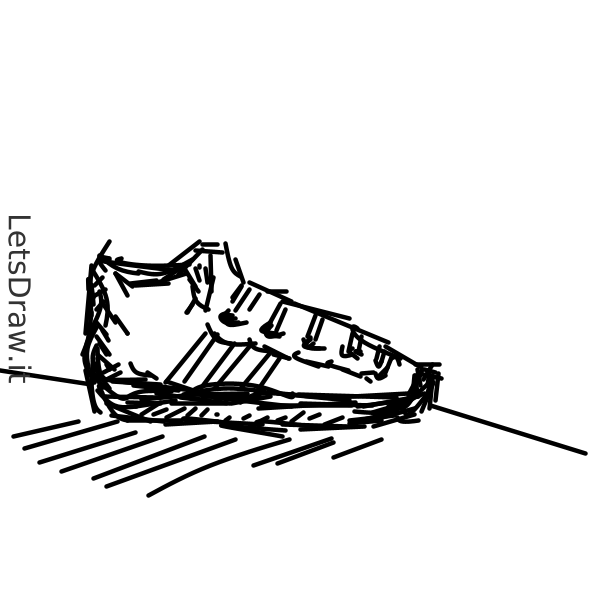 How to draw Running shoes / isebp34gc.png / LetsDrawIt