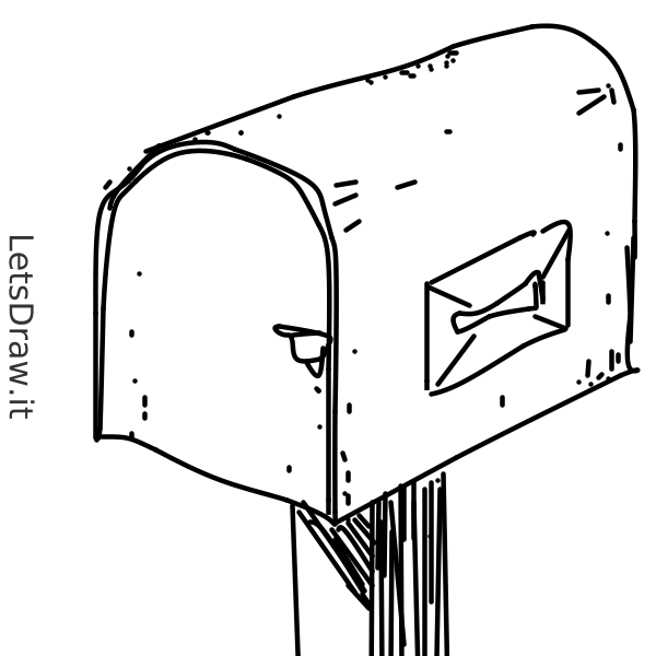 How to draw mailbox / LetsDrawIt