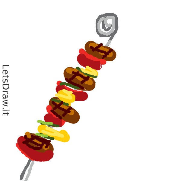 Kebab Auto Draw How to draw kebab / j464t7a5j.png / LetsDrawIt