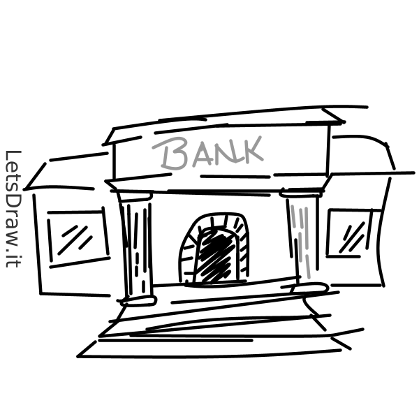 How to draw a cartoon bank 3 | Clipart Panda - Free Clipart Images