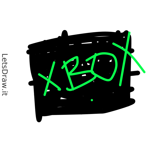 How to draw Xbox / j7ayk567w.png / LetsDrawIt