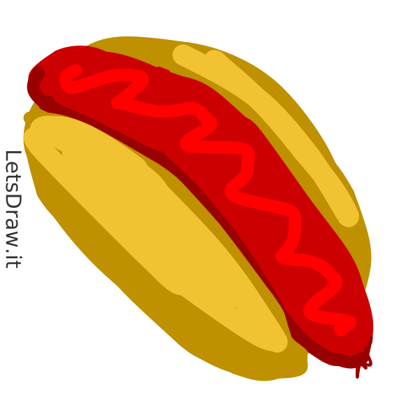 How to draw hotdog / j8itk4q7.png / LetsDrawIt