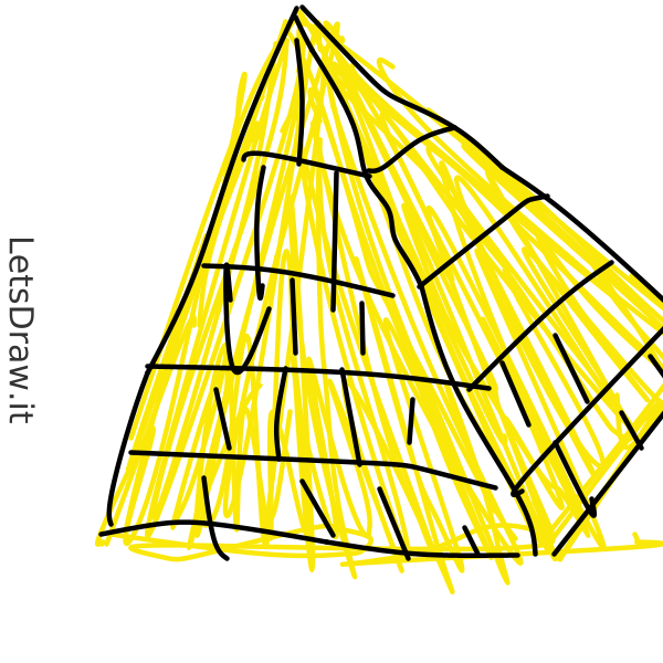 How to draw pyramid / Learn to draw from other LetsdrawIt players