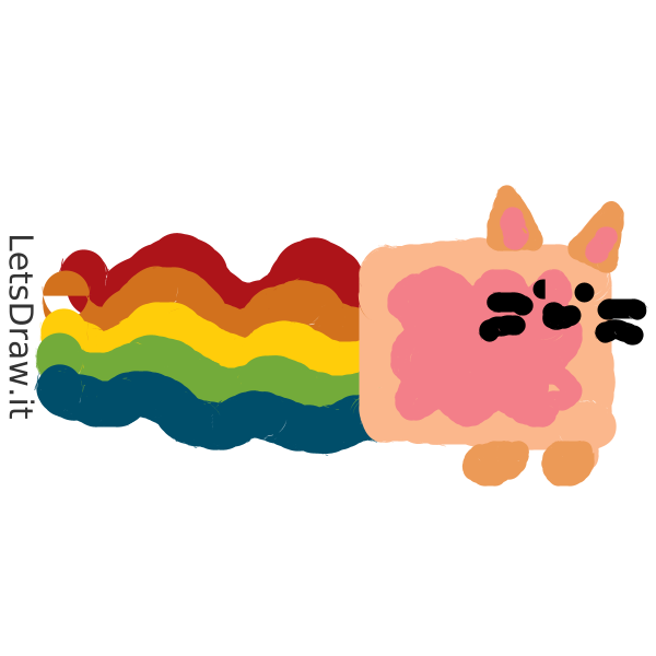 How to draw Nyan Cat / je59o6pyo.png / LetsDrawIt