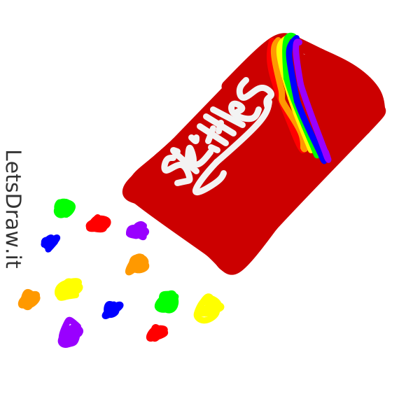 How to draw skittles / LetsDrawIt