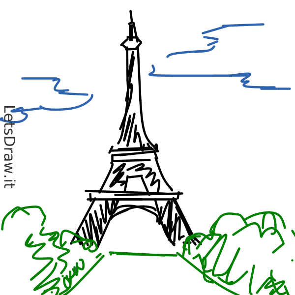 Eiffel Tower Watercolor - Elitaire Boutique