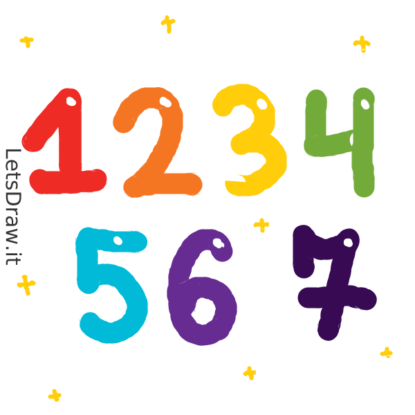 How to draw numbers / jsr9o757o.png / LetsDrawIt