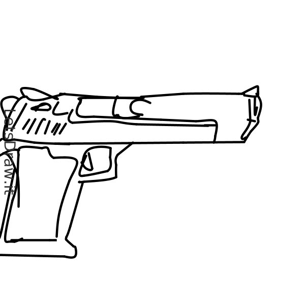 How To Draw Pistol Jznh Da Z Png Letsdrawit