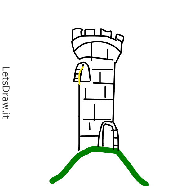 How To Draw Tower Letsdrawit