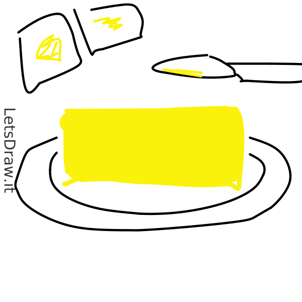 How to draw stick of butter / kc7ojwpay.png / LetsDrawIt
