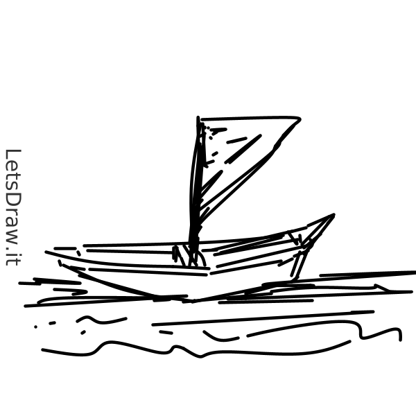 How to draw sailing boat / kcmt8ygna.png / LetsDrawIt