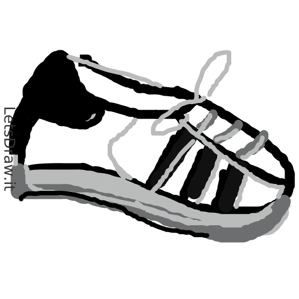 How to draw Adidas / LetsDrawIt