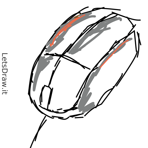 How to draw PC mouse / keoungfo9.png / LetsDrawIt