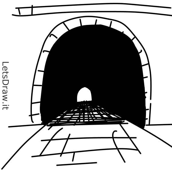 How to draw tunnel / Learn to draw from other LetsdrawIt players
