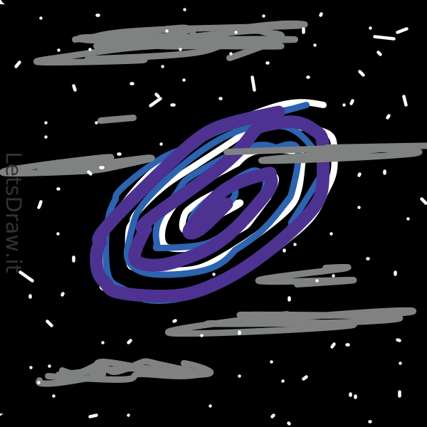 How to draw universe / kndwjxn4 png / LetsDrawIt