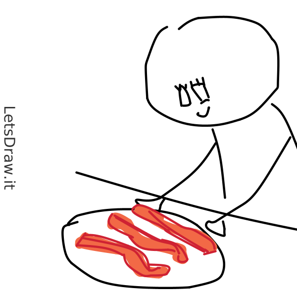 How to draw bacon / kokdbg5tr.png / LetsDrawIt