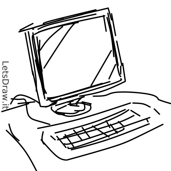 How to draw computer / kuagdpq6d.png / LetsDrawIt