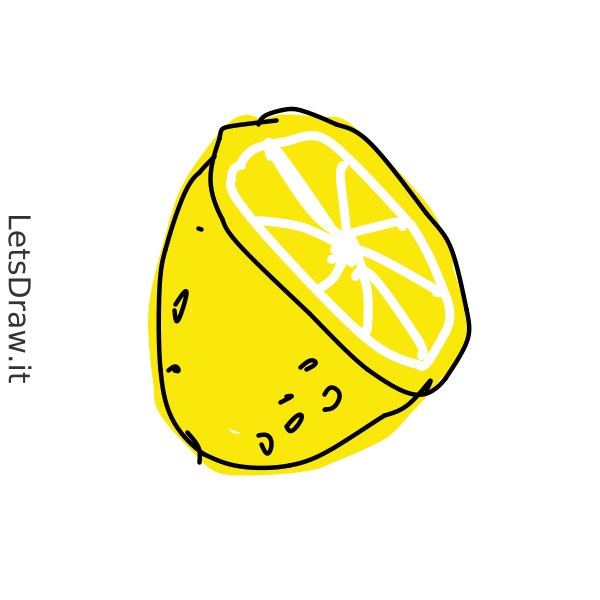 How to draw lemon / kuzpbgrwe.png / LetsDrawIt