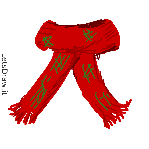 How to draw scarf / ky98d8gir.png / LetsDrawIt