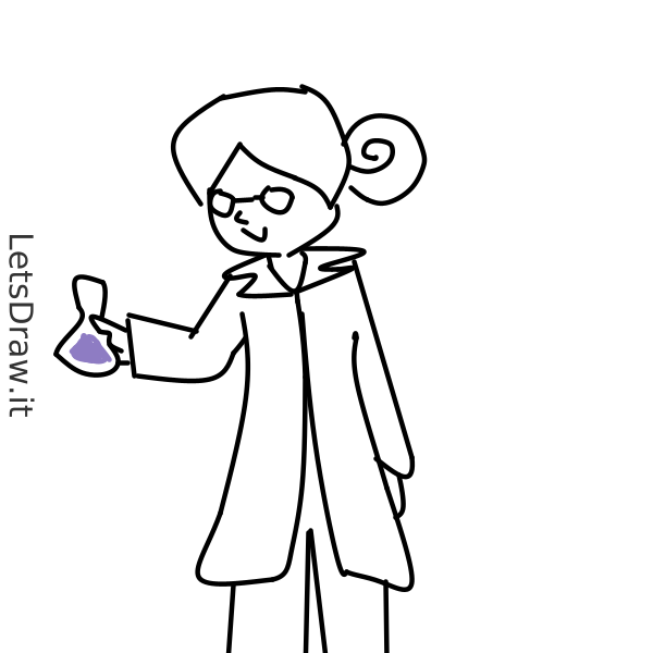 How to draw scientist / m1jg8q899.png / LetsDrawIt