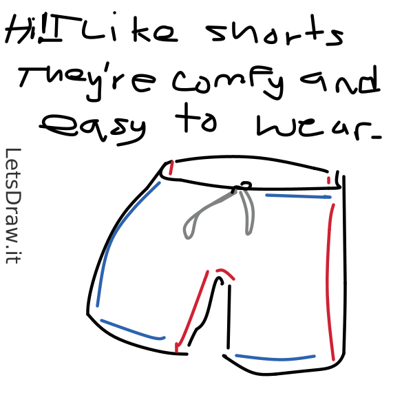 Shorts easy cheap drawing