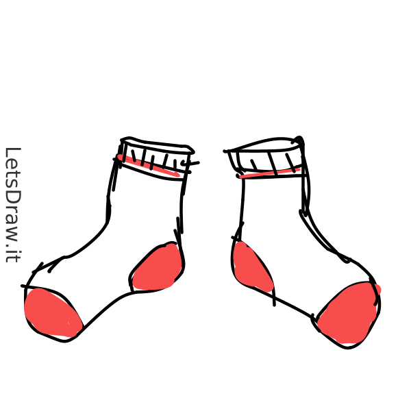 How to draw socks / LetsDrawIt