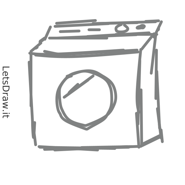 How to draw washing machine / me76dcg3t.png / LetsDrawIt