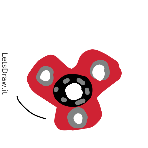 How to draw fidget spinner / mj7pdbezo.png / LetsDrawIt