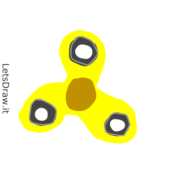 How to draw fidget spinner / mkoyfog8f.png / LetsDrawIt